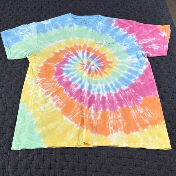 Simply Southern Tie Dye Tee with Logo - Picture 1 of 6
